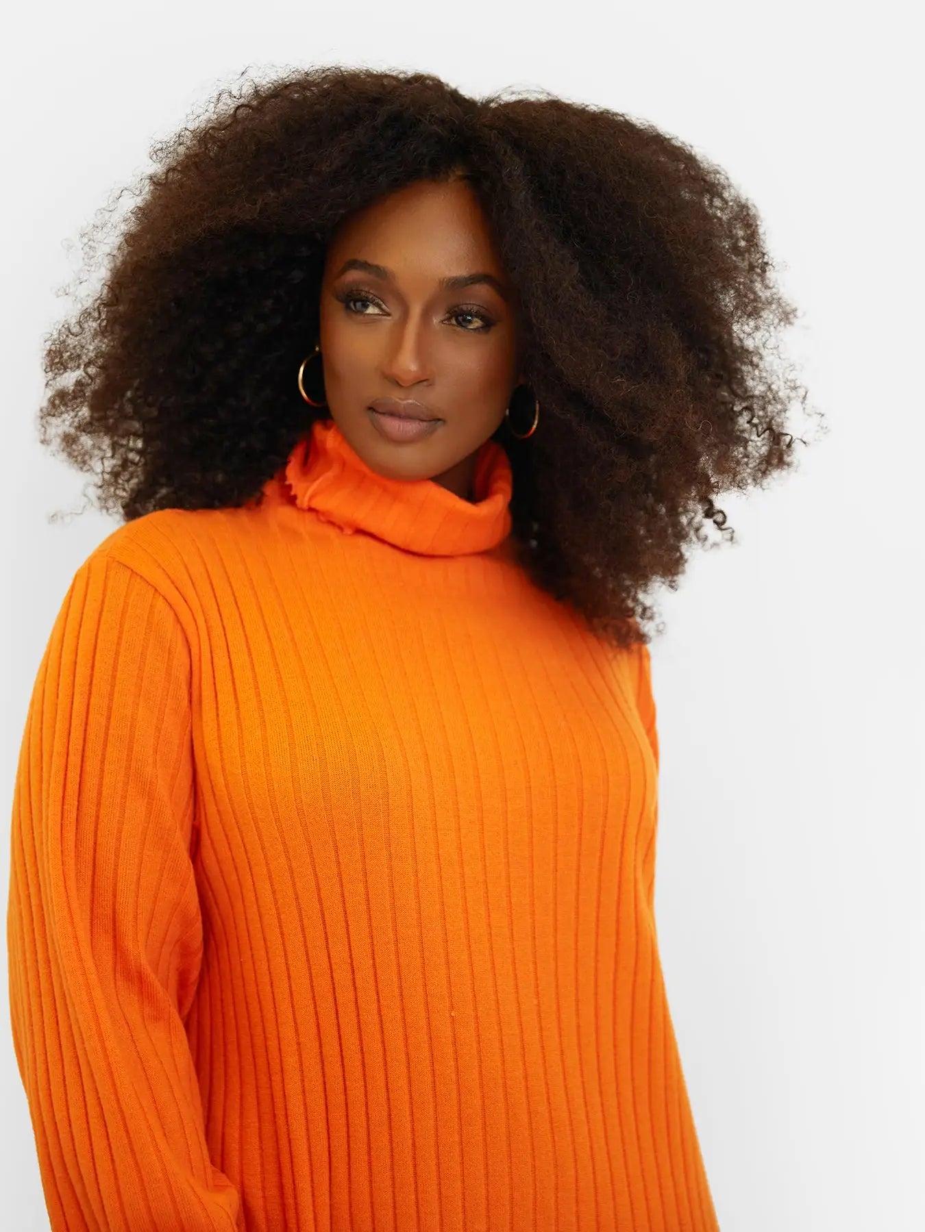 Ribbed Turtleneck Oversized Maxi Dress - SASHAY COUTURE BOUTIQUE Dresses