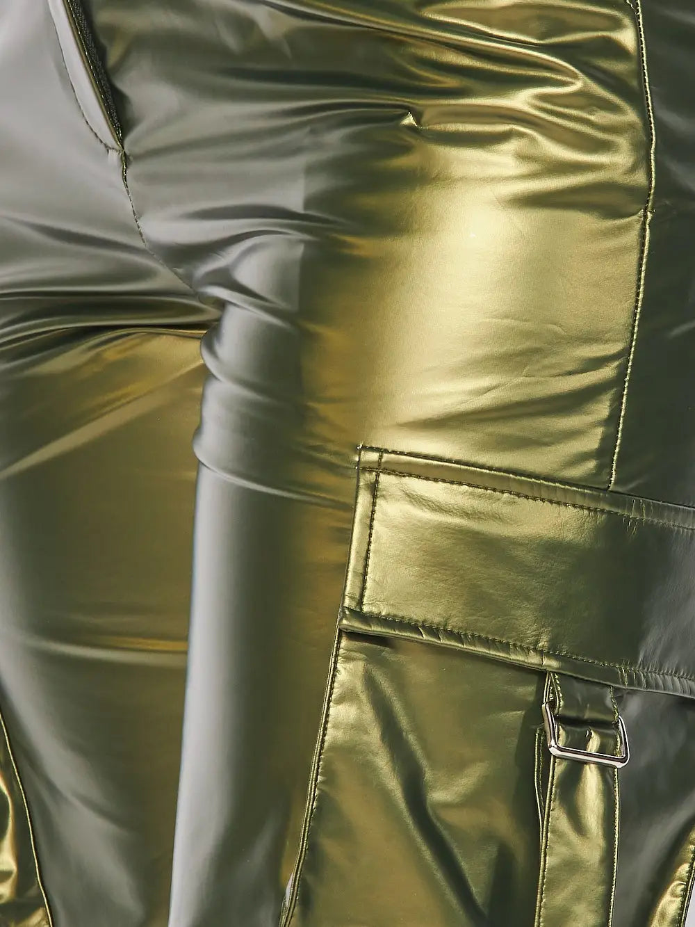 Vegan Leather Cargo Pocket Jogger Pant - SASHAY COUTURE BOUTIQUE Bottoms