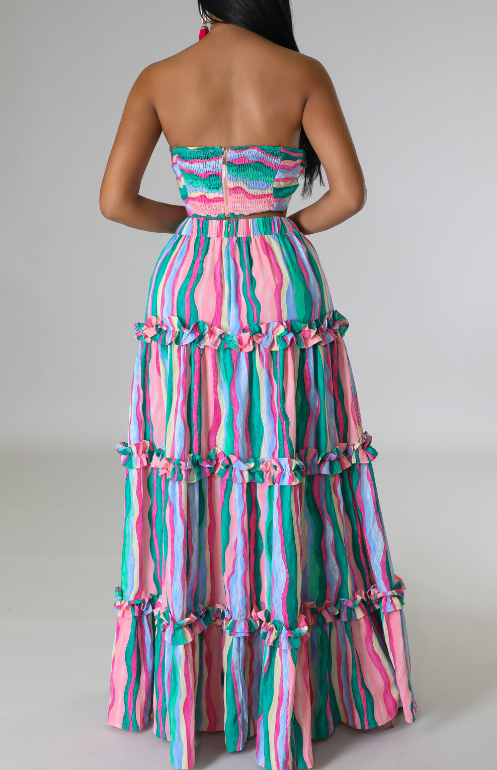 Two Piece Maxi Skirt Set - SASHAY COUTURE BOUTIQUE Two Piece
