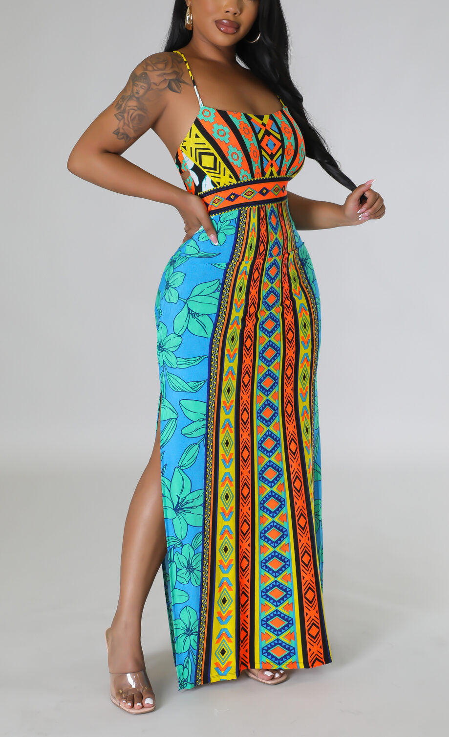 Maxi with Side Slits - SASHAY COUTURE BOUTIQUE Apparel & Accessories