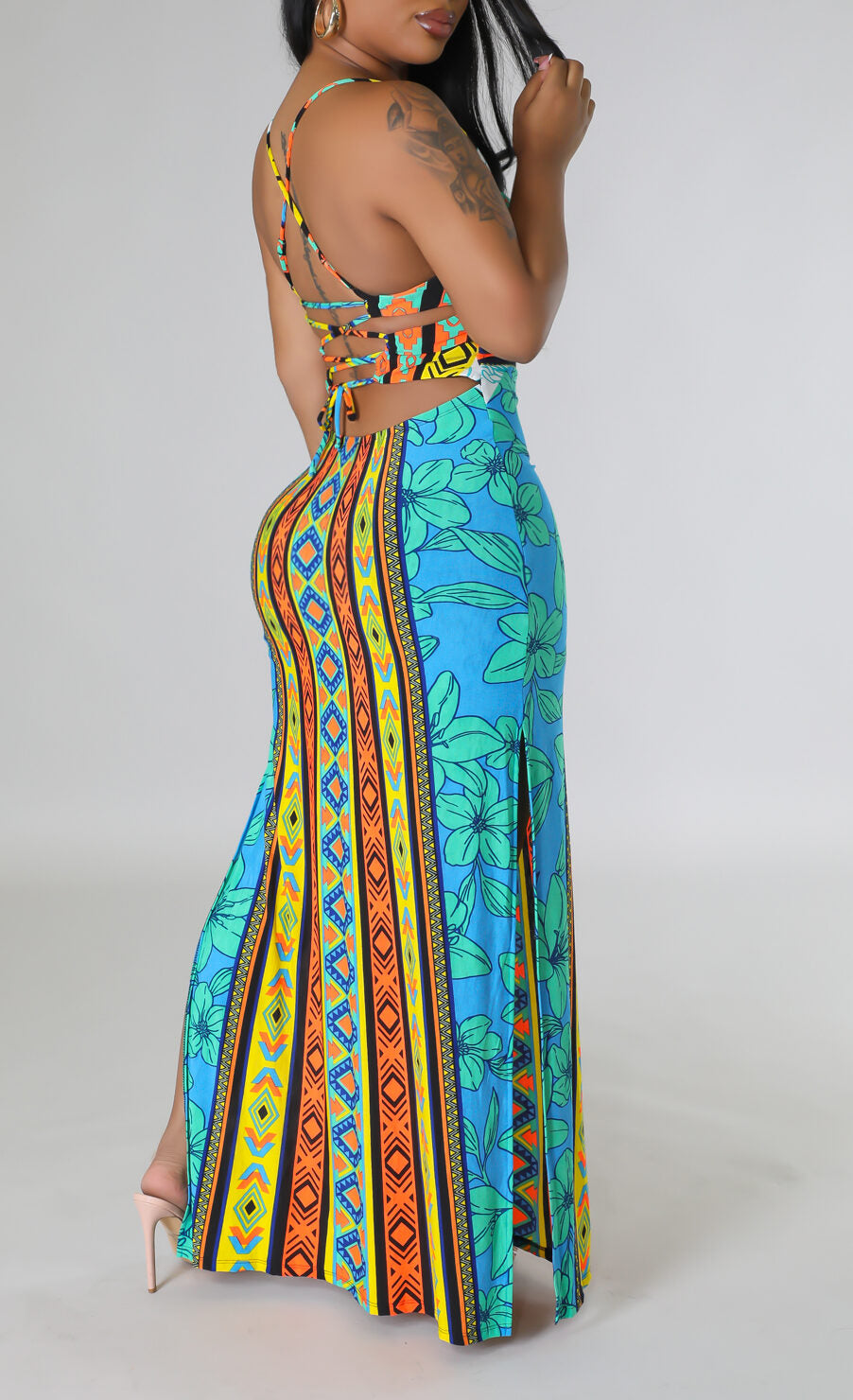 Maxi with Side Slits - SASHAY COUTURE BOUTIQUE Apparel & Accessories