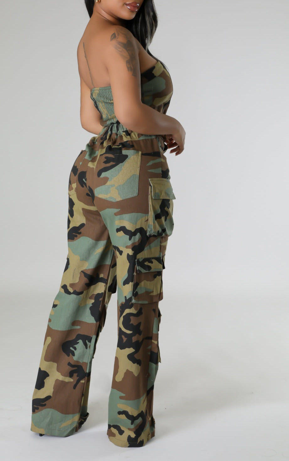 Cargo Denim Jumpsuit - SASHAY COUTURE BOUTIQUE Jumpsuits & Rompers