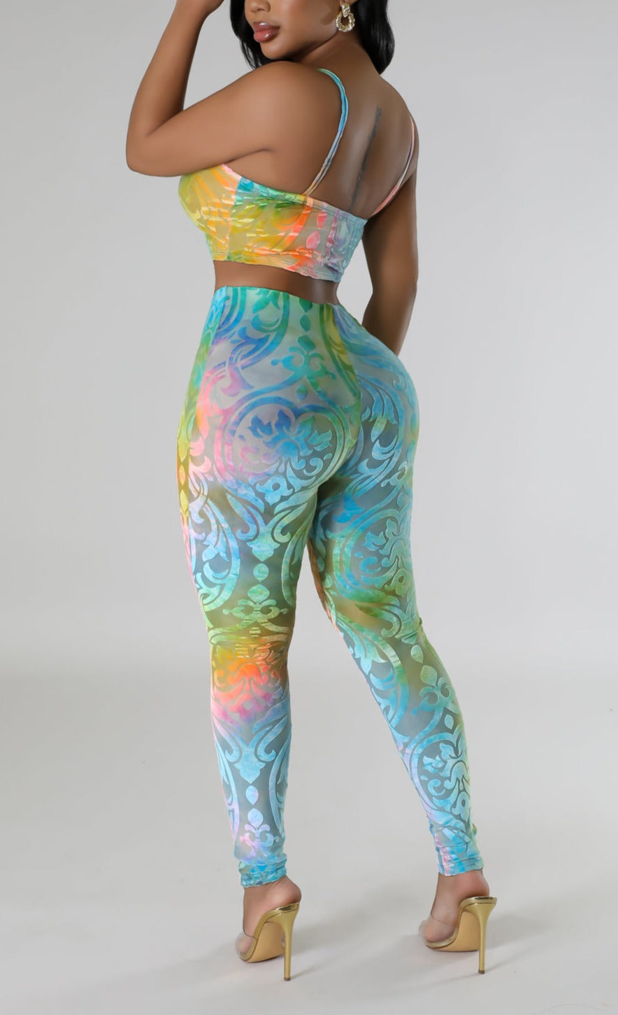 Velvet Detail Legging Set - SASHAY COUTURE BOUTIQUE