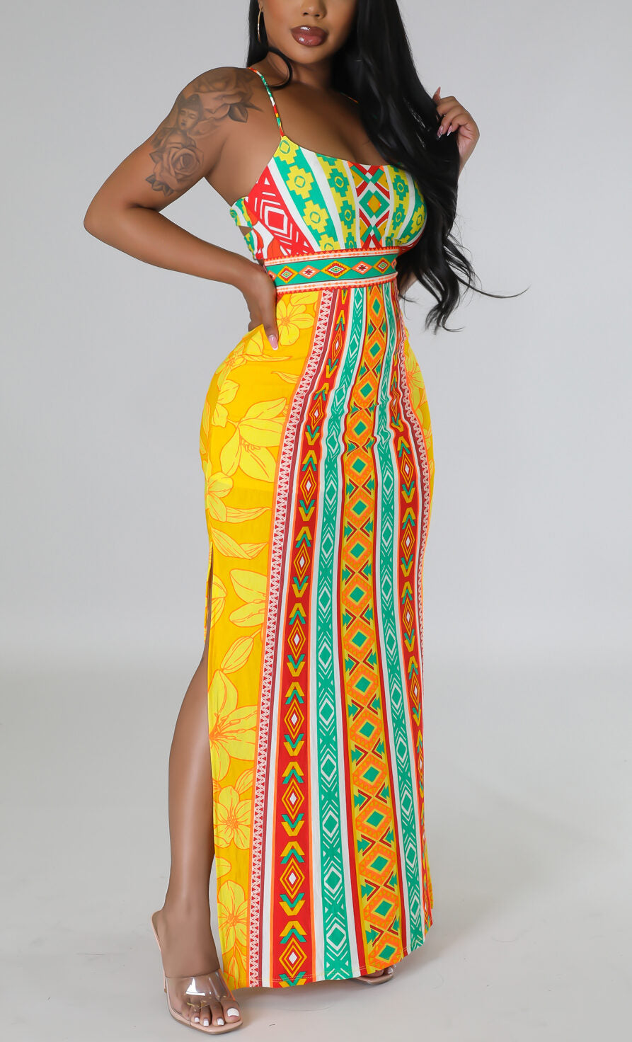 Maxi with Side Slits - SASHAY COUTURE BOUTIQUE Apparel & Accessories