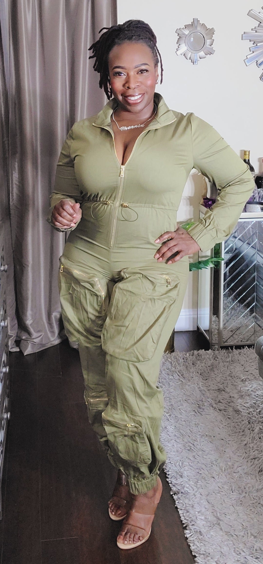 Cargo Pocket Jumpsuit - SASHAY COUTURE BOUTIQUE