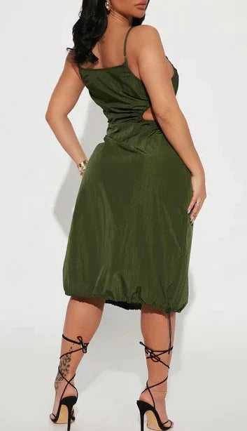 Cargo Midi Dress - SASHAY COUTURE BOUTIQUE Dresses
