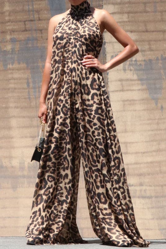 High Neck Sleeveless Jumpsuit - SASHAY COUTURE BOUTIQUE Jumpsuits & Rompers