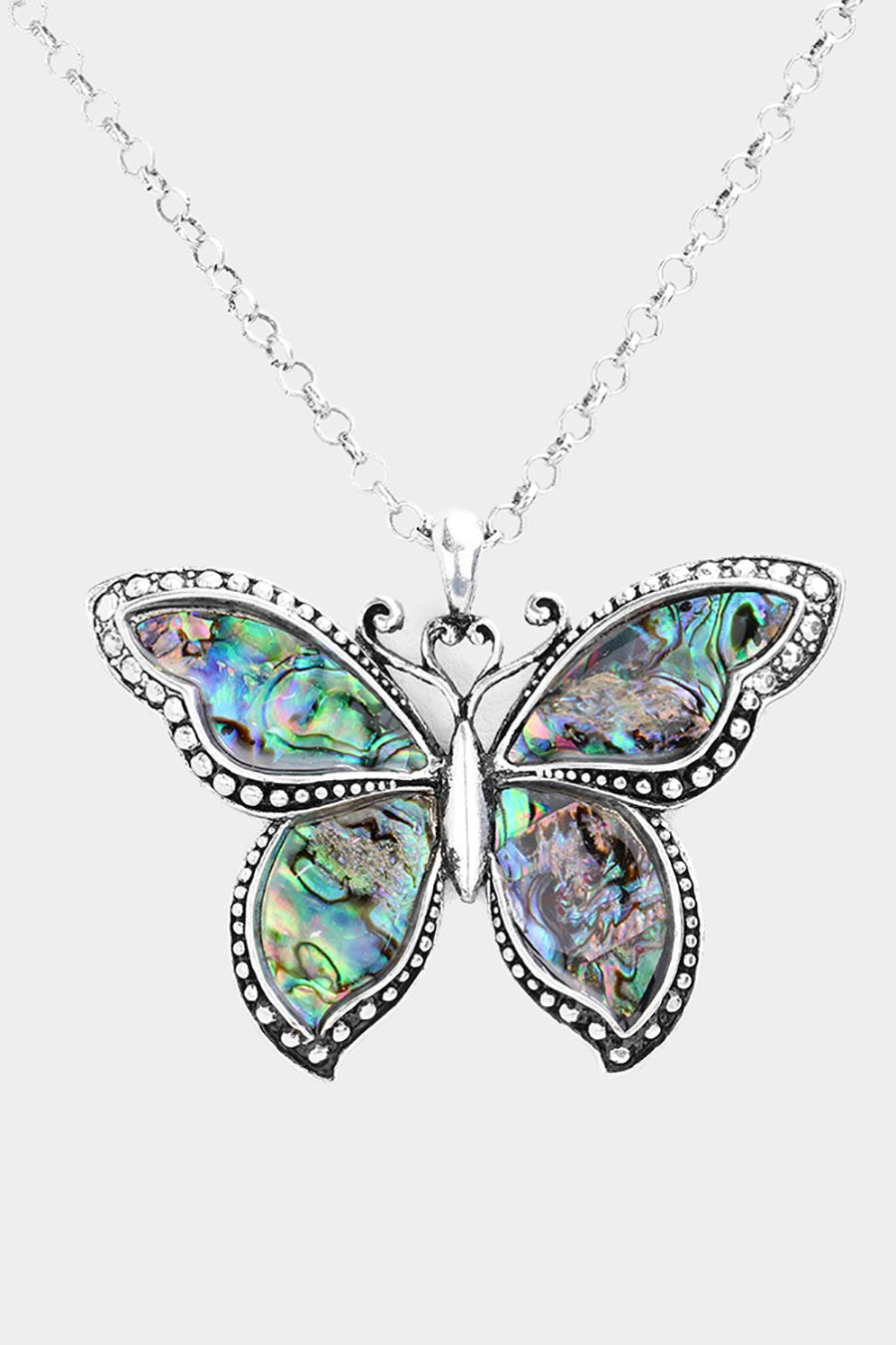Abolone Butterfly Necklace Set - SASHAY COUTURE BOUTIQUE