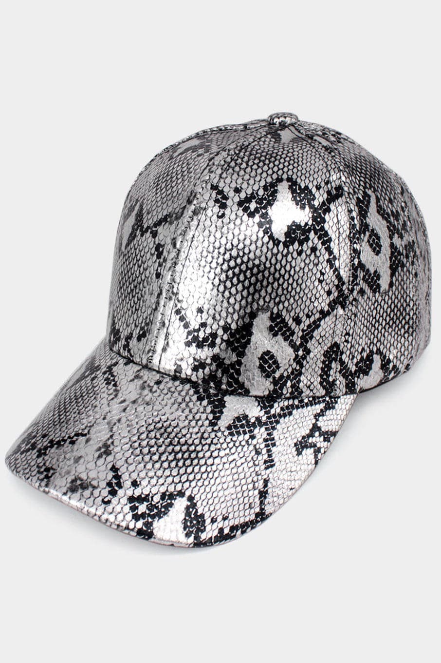 Snake Skin Patterned Baseball Cap - SASHAY COUTURE BOUTIQUE