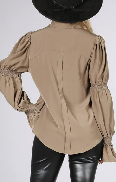"CIAO" Print Blouse w/Rhinestones - SASHAY COUTURE BOUTIQUE Tops
