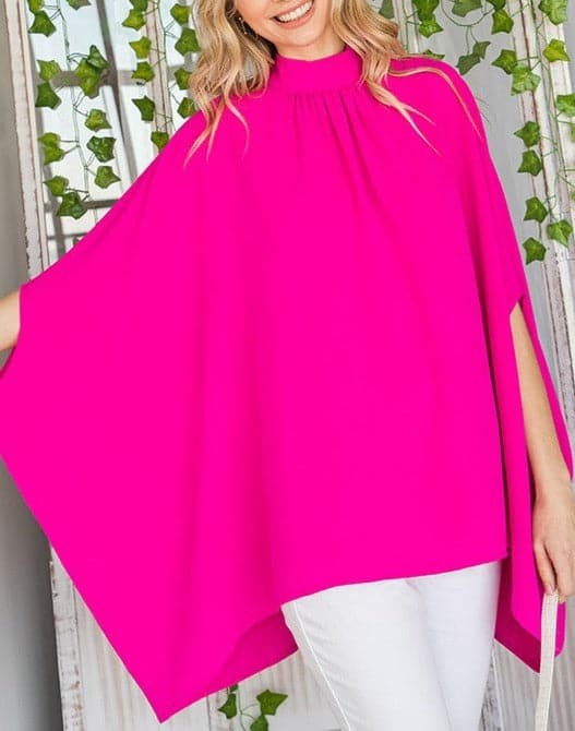 Solid Caftan Blouse - SASHAY COUTURE BOUTIQUE Shirts & Tops