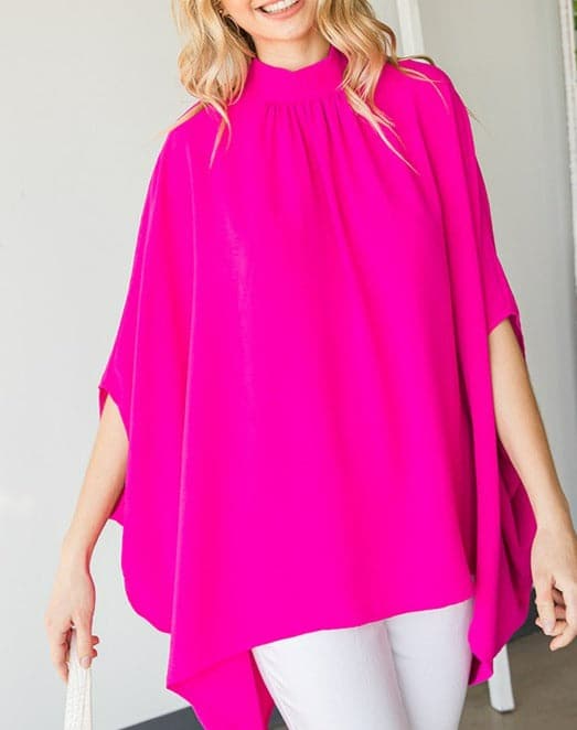 Solid Caftan Blouse - SASHAY COUTURE BOUTIQUE Shirts & Tops