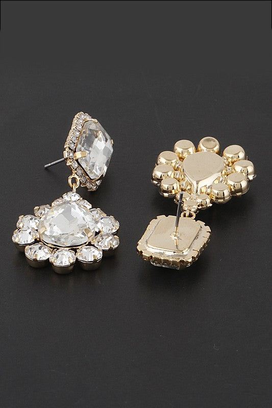 Jeweled Crystal Teardrop Earrings - SASHAY COUTURE BOUTIQUE