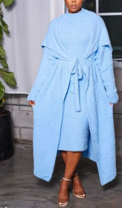 Sleeveless Midi with Cardigan - SASHAY COUTURE BOUTIQUE