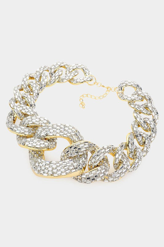 Bling Chain Link Necklace - SASHAY COUTURE BOUTIQUE
