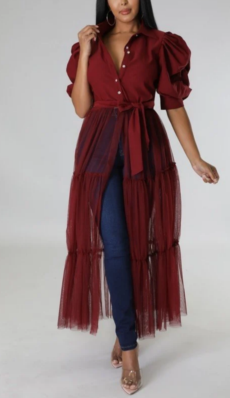 Fancy Top w/ Tulle Bottom - SASHAY COUTURE BOUTIQUE Tops