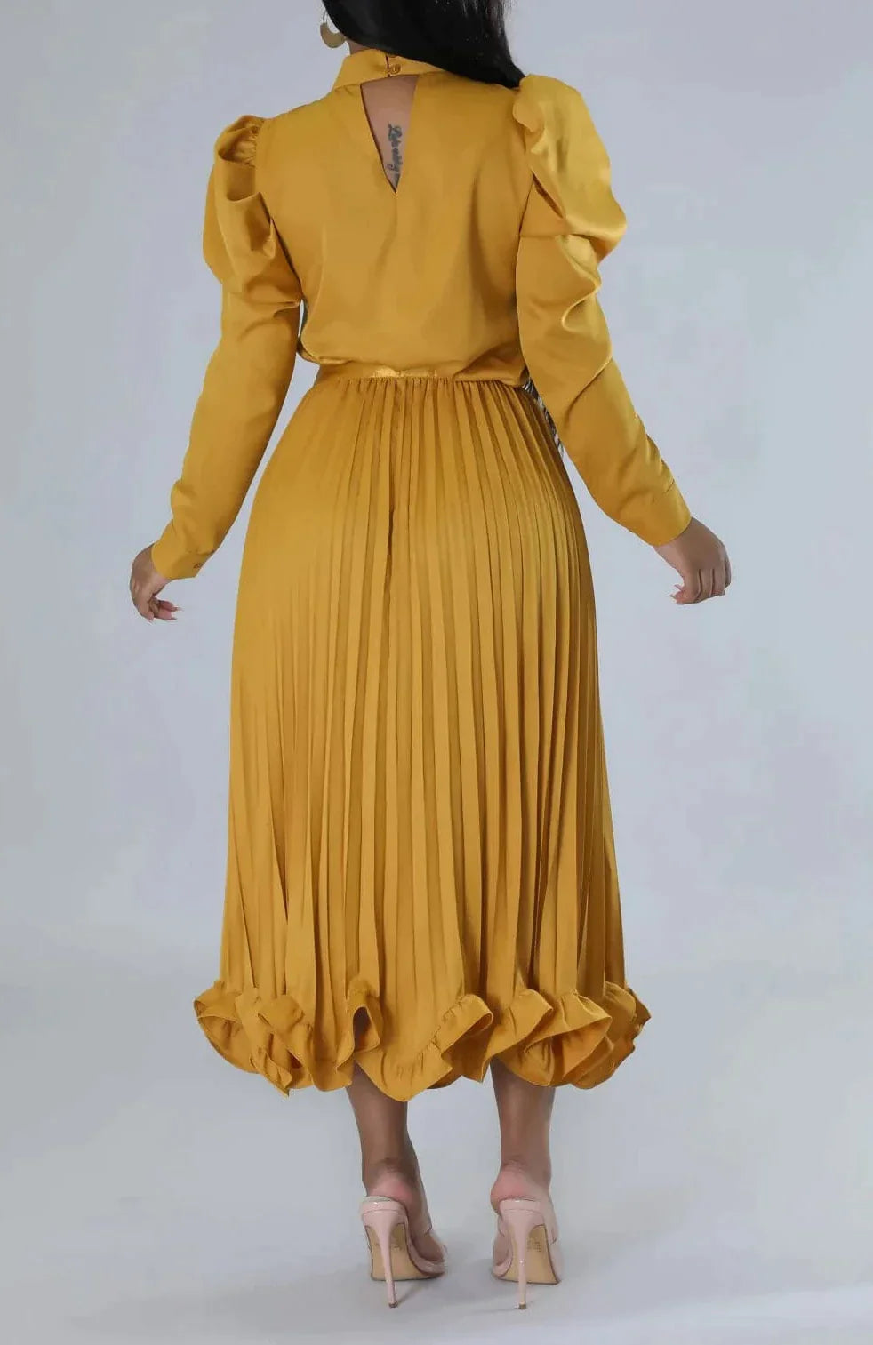 Blouse and Pleated Skirt Set - SASHAY COUTURE BOUTIQUE Two Piece