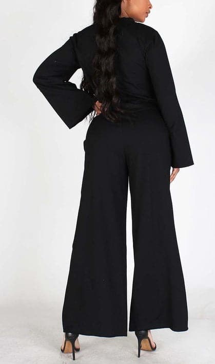 Distressed Hem Crop Top and Pants - SASHAY COUTURE BOUTIQUE Outfit Sets