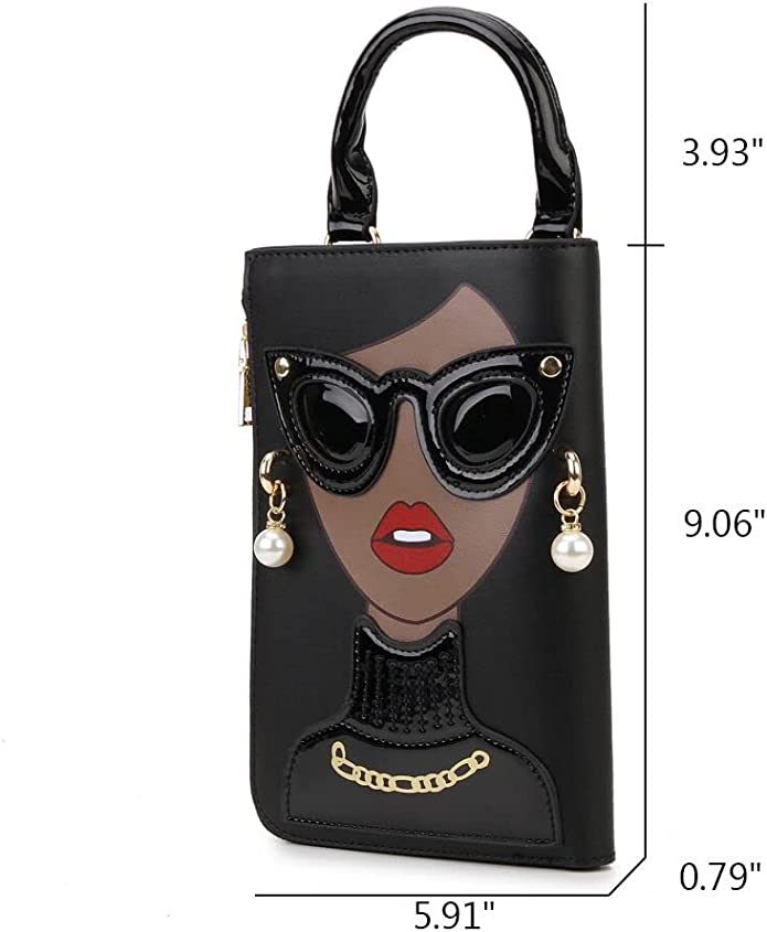 Ebony Iconic Convertible Clutch Wallet-B - SASHAY COUTURE BOUTIQUE