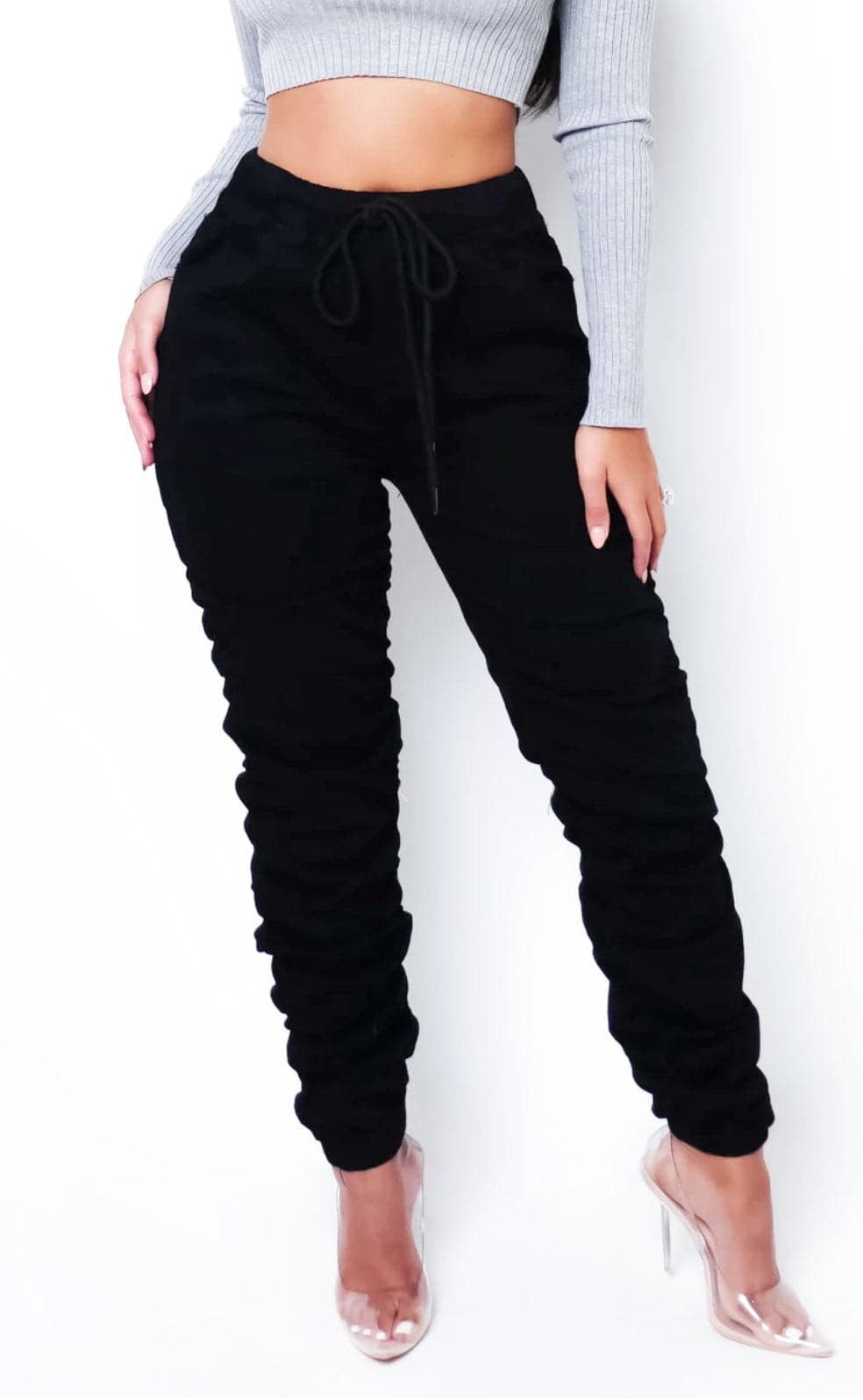 Drawstring Tie Pants - SASHAY COUTURE BOUTIQUE Pants