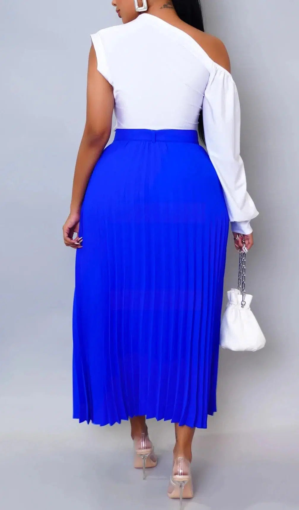 Pleated Maxi Skirt - SASHAY COUTURE BOUTIQUE Bottoms