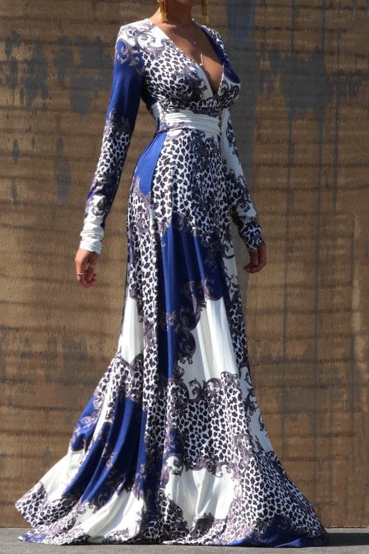 Maxi Dress Double Slit - SASHAY COUTURE BOUTIQUE Dresses