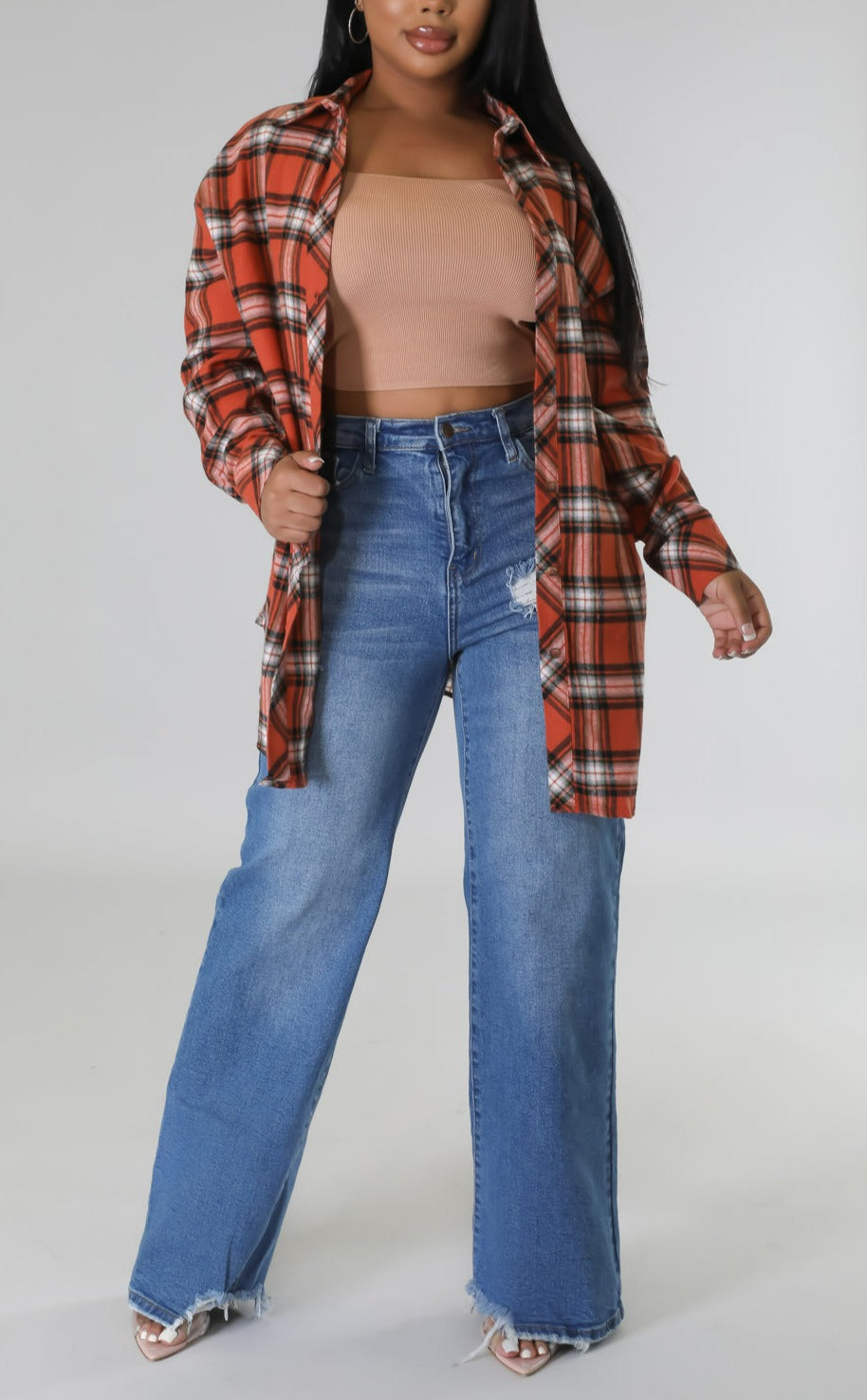 Plaid Top - SASHAY COUTURE BOUTIQUE Tops