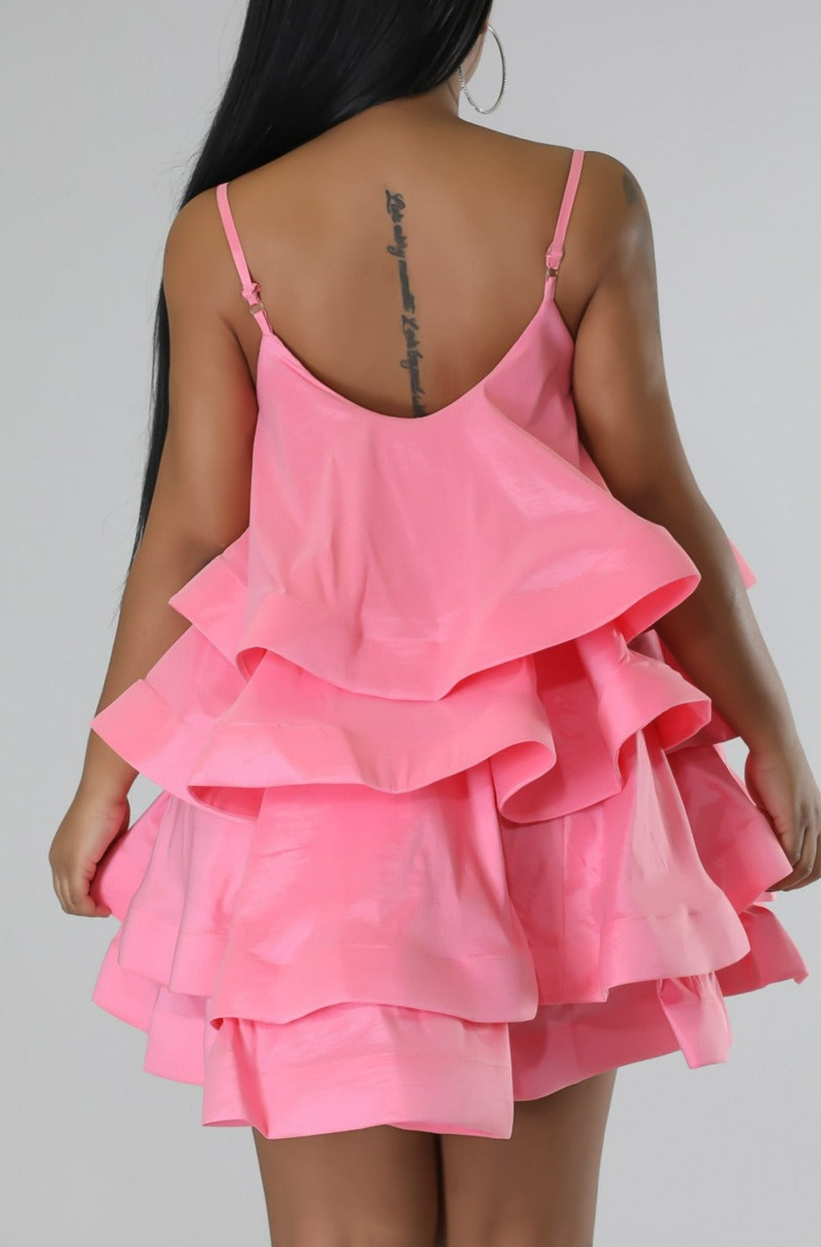 Dainty Ruffled Mini Dress - SASHAY COUTURE BOUTIQUE