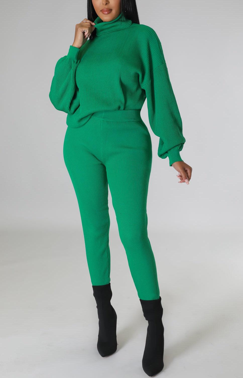 Ribbed Legging Set - SASHAY COUTURE BOUTIQUE Two Piece