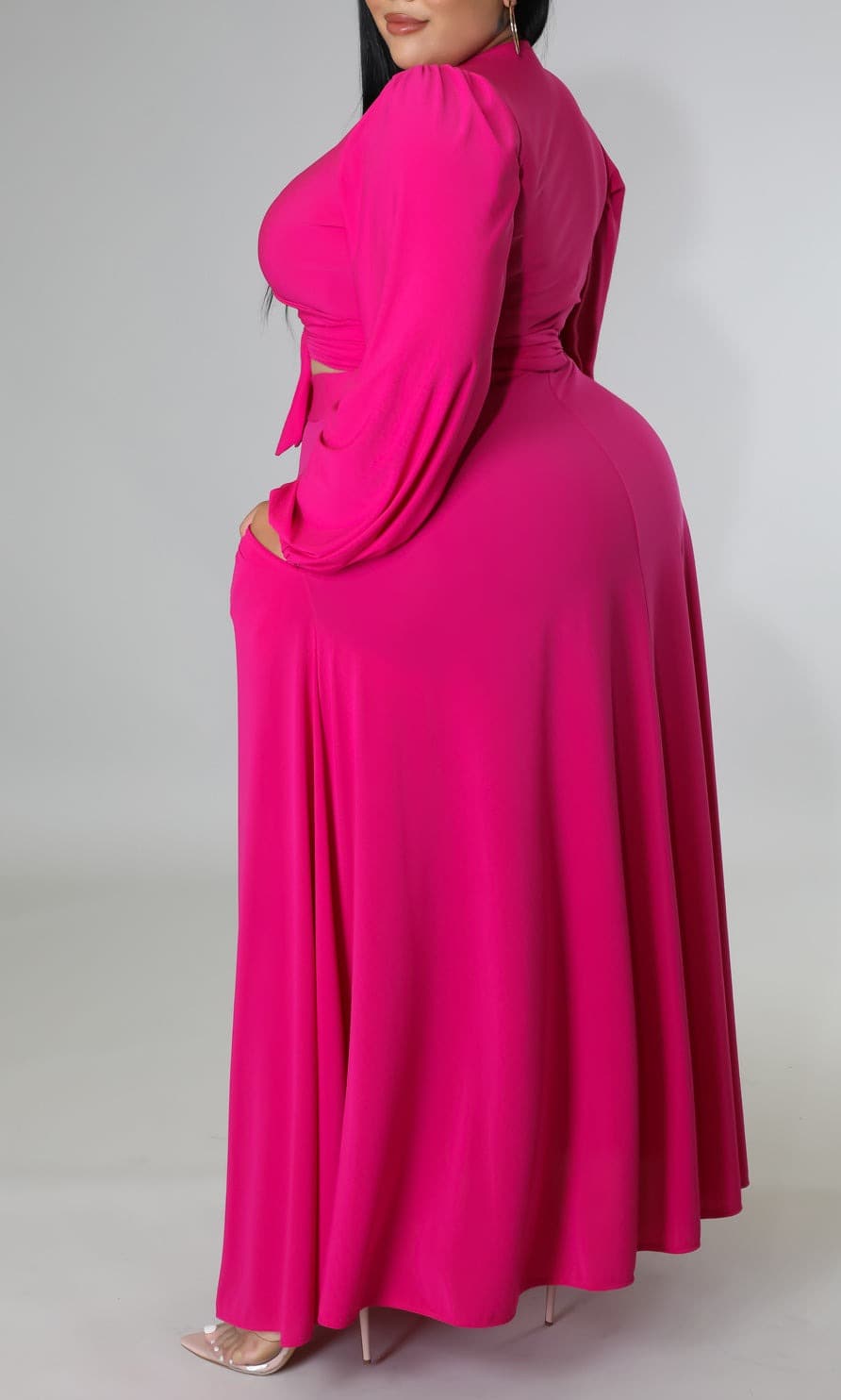 Two Piece Maxi (Curvy) - SASHAY COUTURE BOUTIQUE Curvy Two Piece