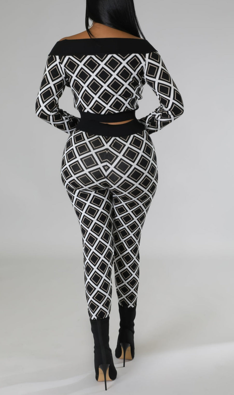 Multi Off Shoulder Legging Set - SASHAY COUTURE BOUTIQUE Two Piece