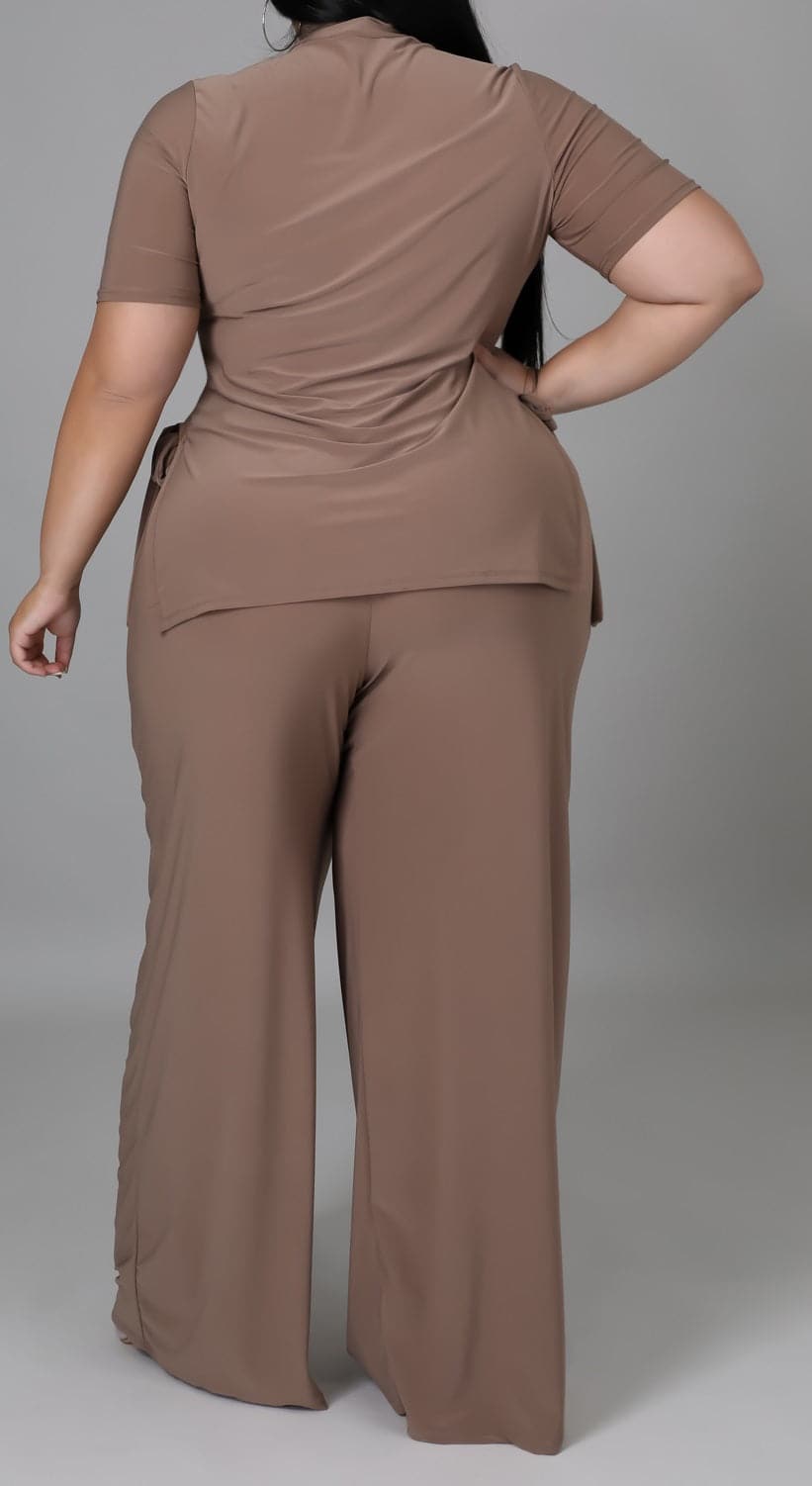 Two Piece High Waisted Set (Curvy) - SASHAY COUTURE BOUTIQUE Outfit Sets