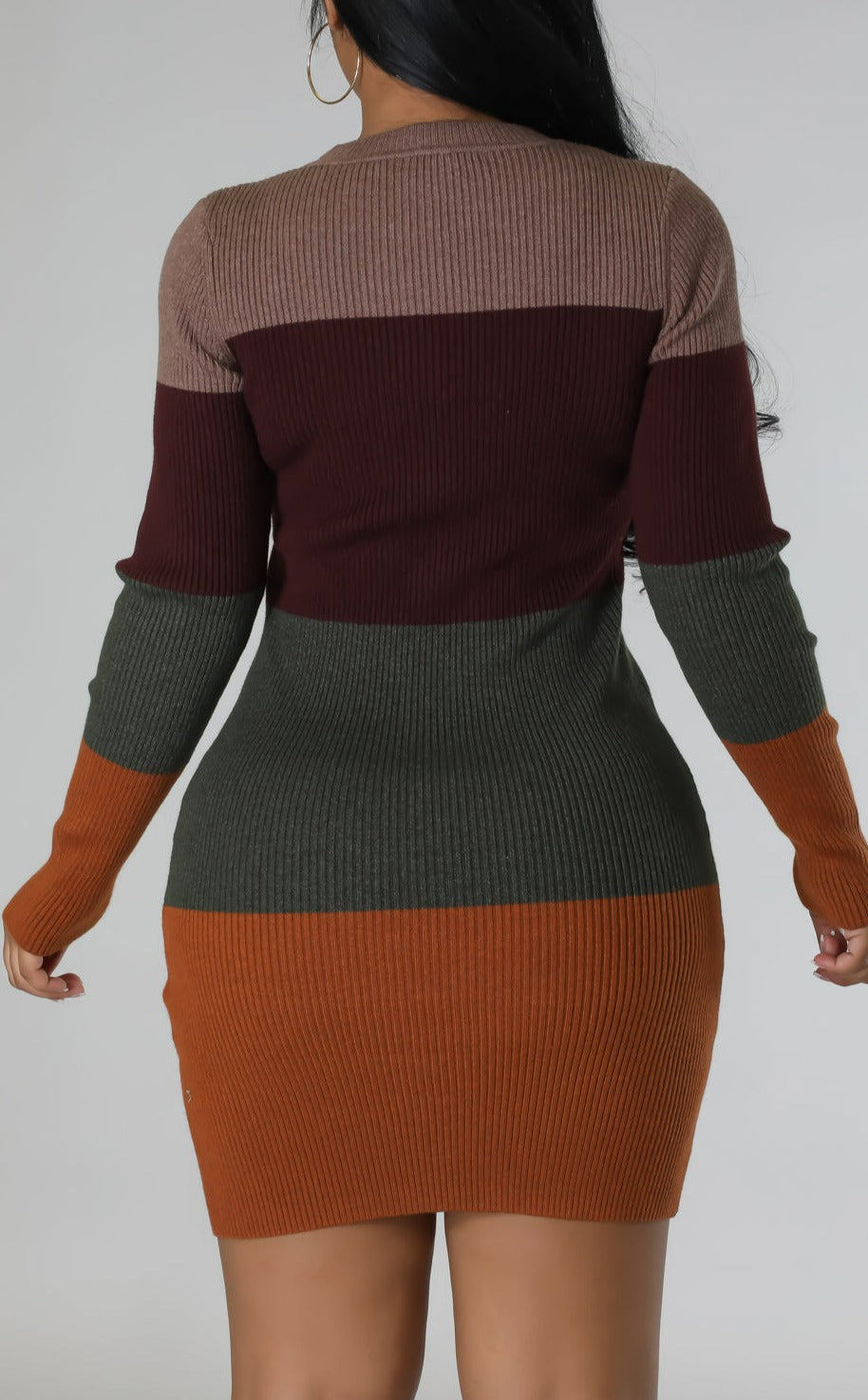Quad Color Ribbed Mini - SASHAY COUTURE BOUTIQUE Dresses
