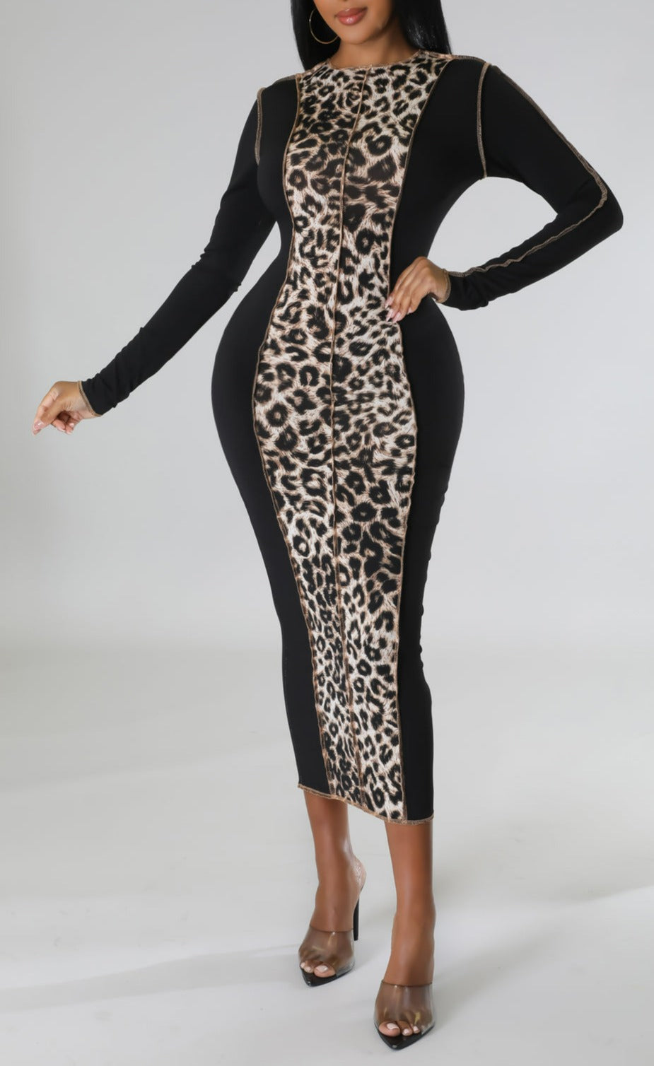 Split Designed Midi - SASHAY COUTURE BOUTIQUE Dresses