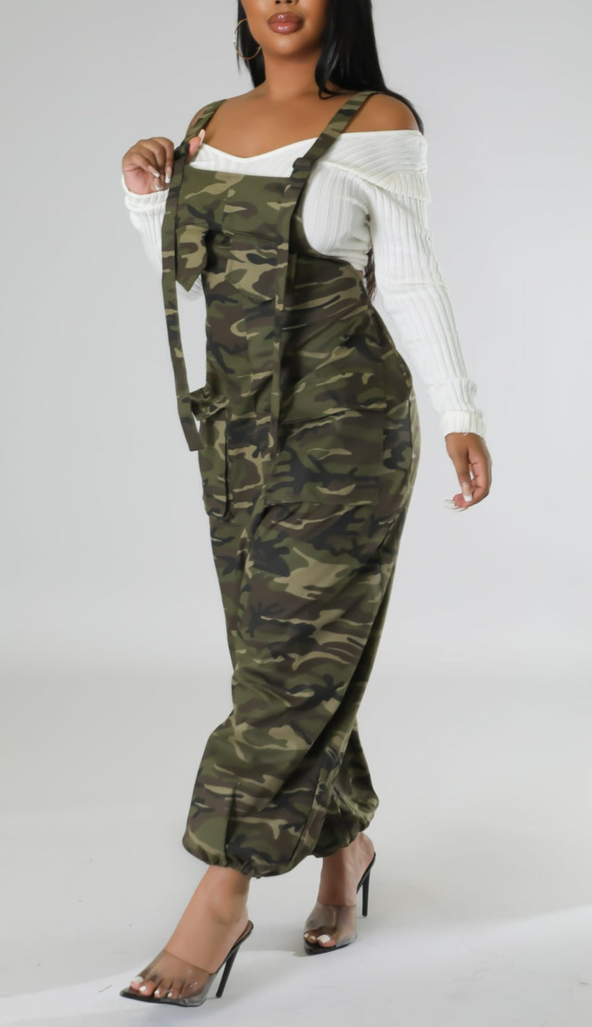 Baggy Camo Jumpsuit - SASHAY COUTURE BOUTIQUE Jumpsuits & Rompers