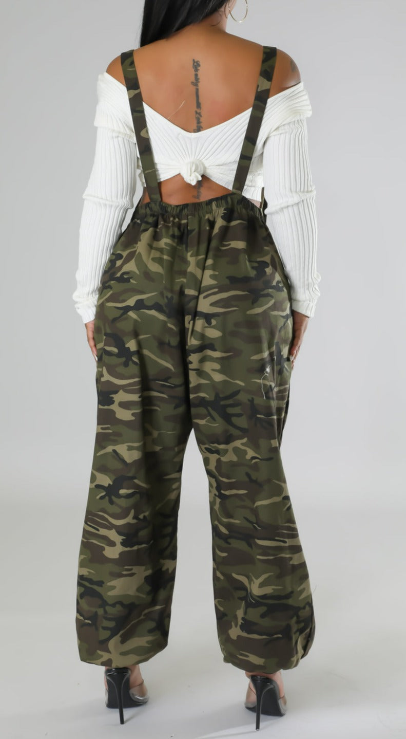 Baggy Camo Jumpsuit - SASHAY COUTURE BOUTIQUE Jumpsuits & Rompers