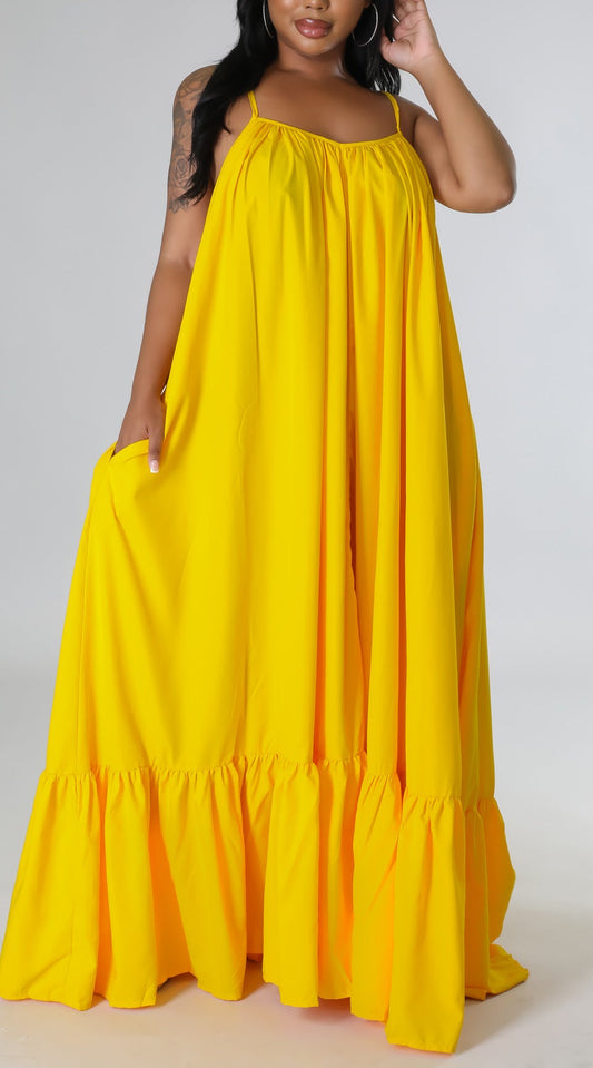 Hello Yellow Free Flowing Maxi II - SASHAY COUTURE BOUTIQUE Dresses