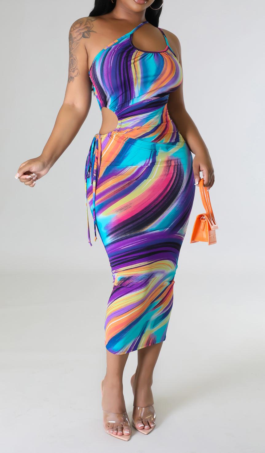 Spaghetti Strapped Midi - SASHAY COUTURE BOUTIQUE Dresses