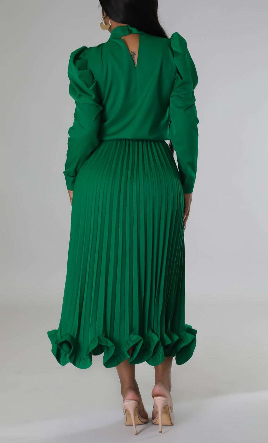 Blouse and Pleated Skirt Set - SASHAY COUTURE BOUTIQUE Two Piece