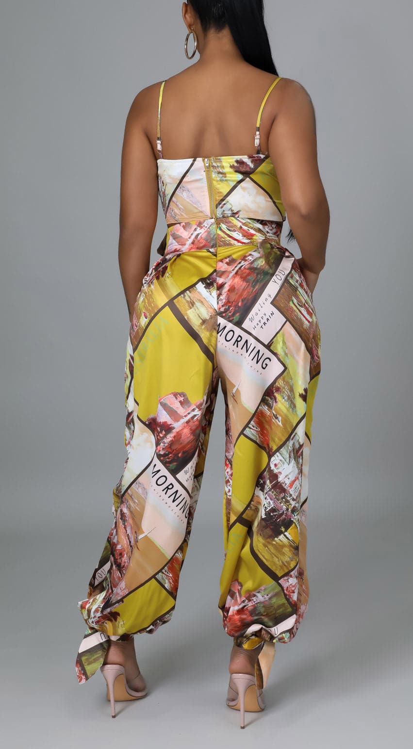 Spaghetti strap two piece pants set - SASHAY COUTURE BOUTIQUE Outfit Sets