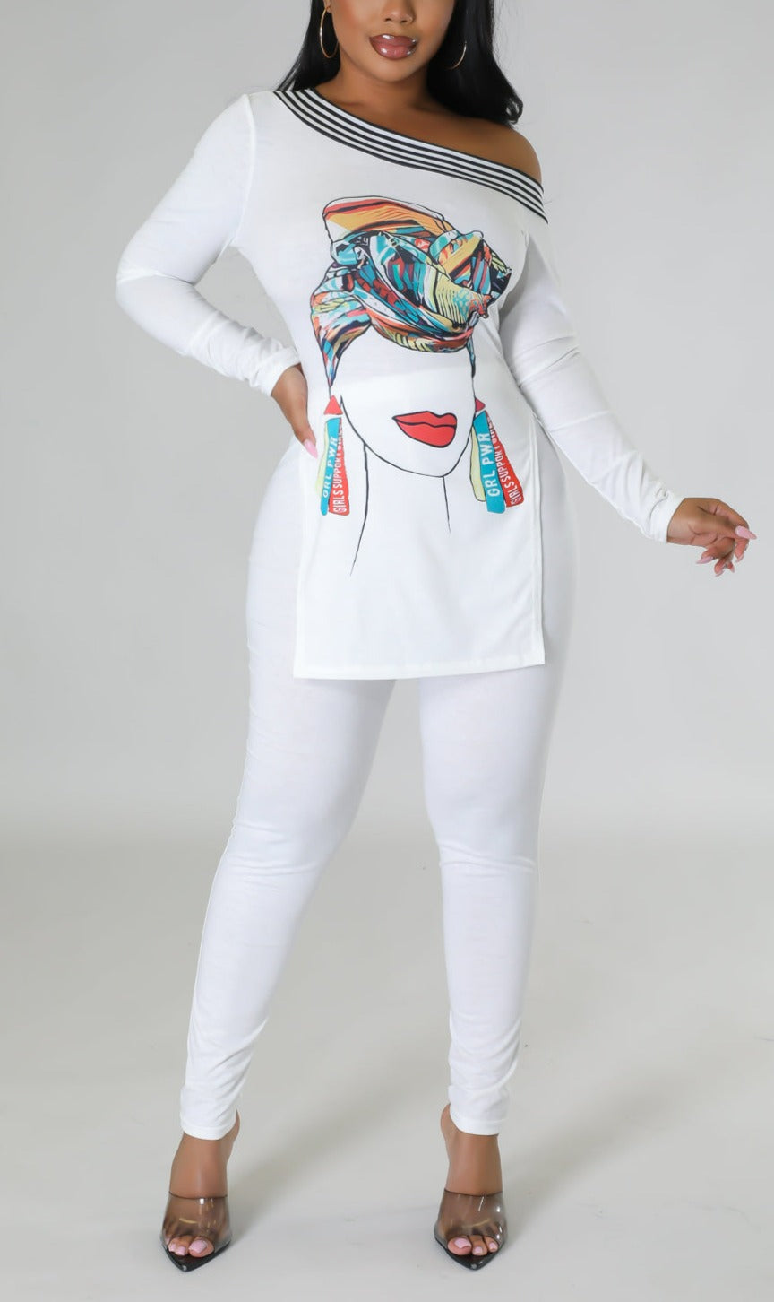 Queen Leggings Set - SASHAY COUTURE BOUTIQUE Two Piece