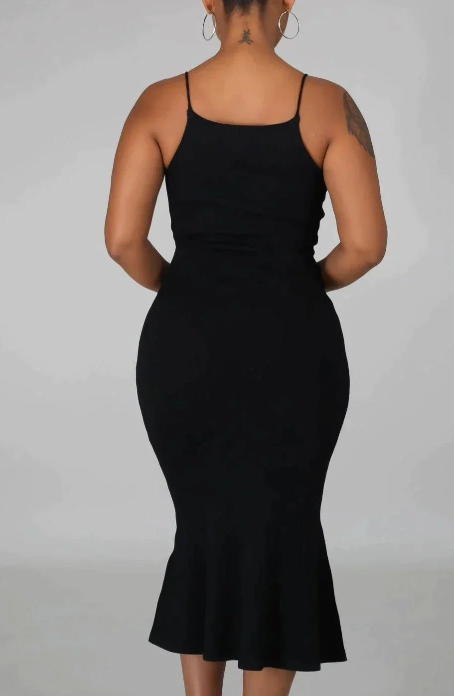 Spaghetti Strap Flair Midi - SASHAY COUTURE BOUTIQUE Dresses