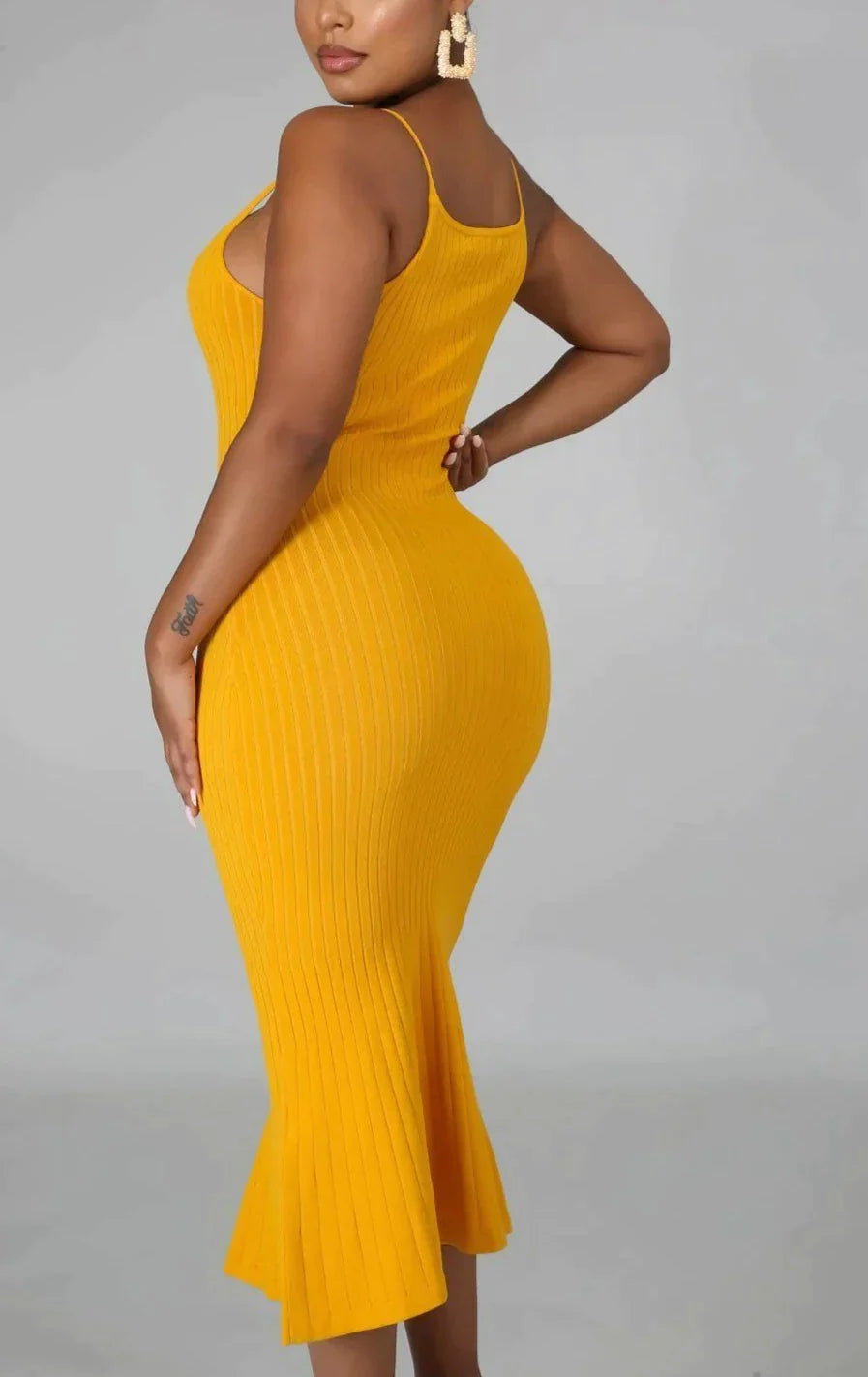 Spaghetti Strap Flair Midi - SASHAY COUTURE BOUTIQUE Dresses