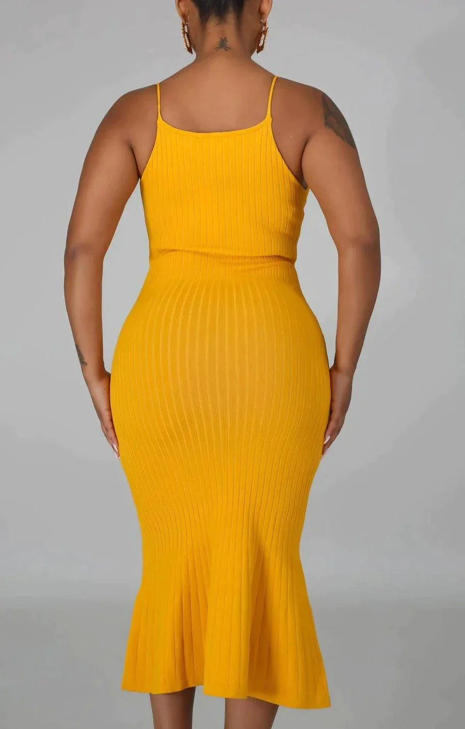 Spaghetti Strap Flair Midi - SASHAY COUTURE BOUTIQUE Dresses