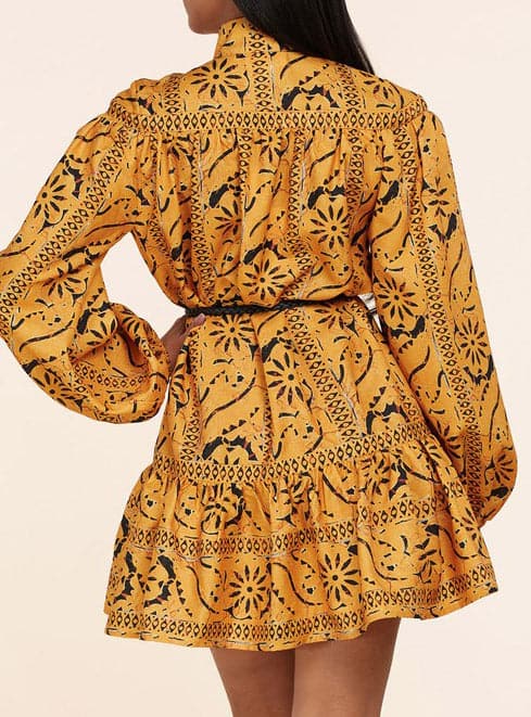 Rope Tied Mini Dress - SASHAY COUTURE BOUTIQUE Dresses