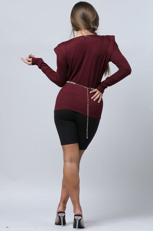 LONG SLEEVE TOP - SASHAY COUTURE BOUTIQUE Shirts & Tops