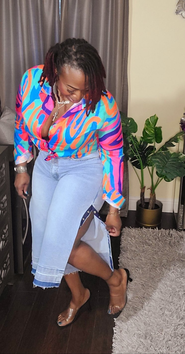 Melo Calf Wide Jeans - SASHAY COUTURE BOUTIQUE Bottoms