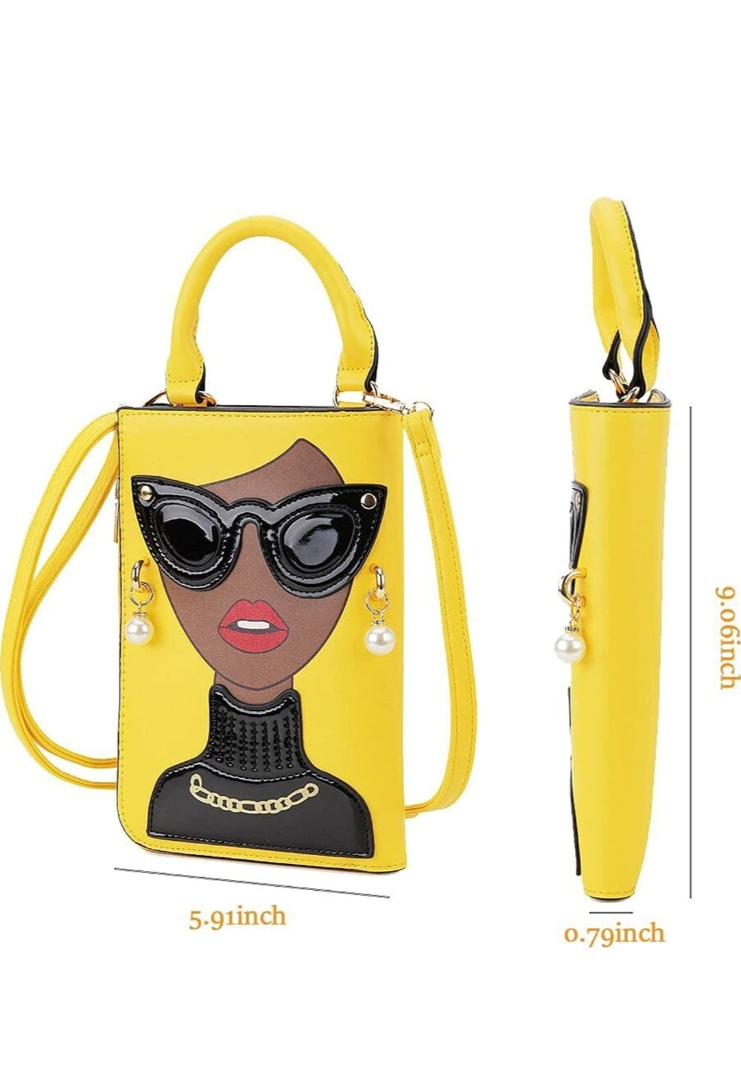 Ebony Iconic Convertible Clutch Wallet-Y - SASHAY COUTURE BOUTIQUE