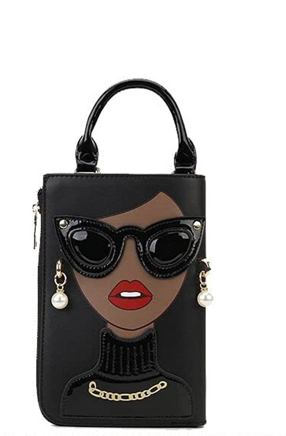 Ebony Iconic Convertible Clutch Wallet-B - SASHAY COUTURE BOUTIQUE