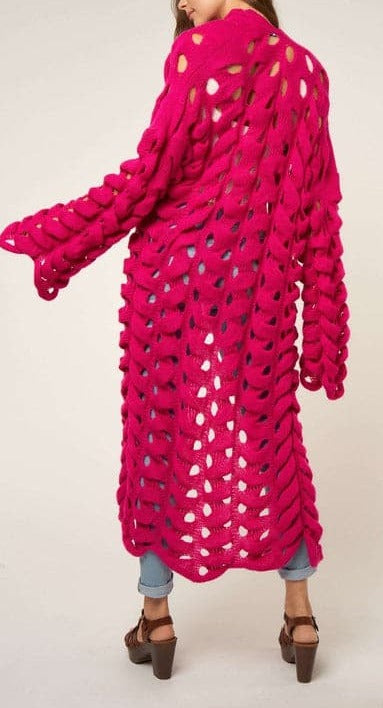 Knitted Open Cardigan - SASHAY COUTURE BOUTIQUE Outerwear